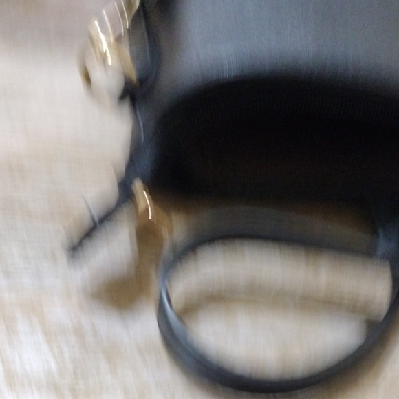 Black Tote Bag with Gold Bee Accent - Picture 8 of 16